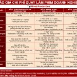 Báo giá chi phí quay làm phim doanh nghiệp
