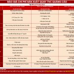 Báo giá chi phí sản xuất quay TVC quảng cáo