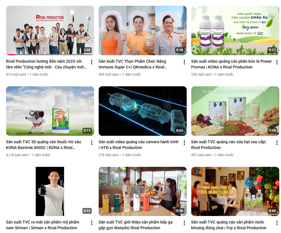 Hình ảnh dự án triển khai Dịch Vụ Sản Xuất Phim Doanh Nghiệp và Dịch vụ sản xuất TVC quảng cáo của Rival Production