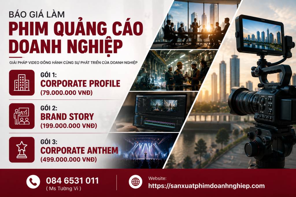 Báo giá làm phim quảng cáo doanh nghiệp