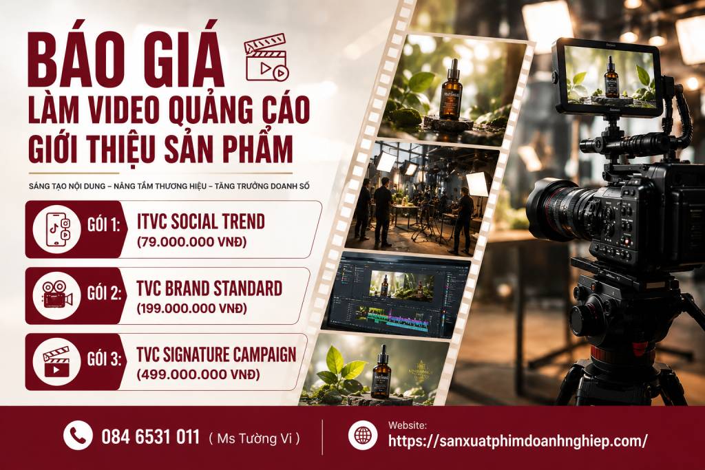 Giá làm video quảng cáo giới thiệu sản phẩm
